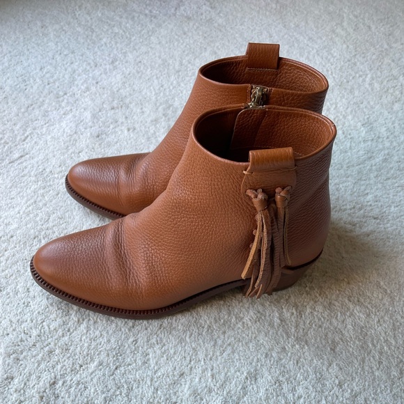 Valentino leather fringe accent boots - Picture 2 of 11